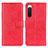 Leather Case Stands Flip Cover Holder A04D for Sony Xperia 10 IV SOG07 Red