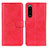 Leather Case Stands Flip Cover Holder A04D for Sony Xperia 5 III Red