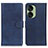 Leather Case Stands Flip Cover Holder A05D for Asus ZenFone 10 Blue