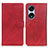 Leather Case Stands Flip Cover Holder A05D for Huawei Honor X5 Plus Red