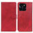 Leather Case Stands Flip Cover Holder A05D for Huawei Honor X6a Red