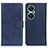 Leather Case Stands Flip Cover Holder A05D for Huawei Nova 11i Blue