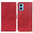 Leather Case Stands Flip Cover Holder A05D for Motorola Moto E22 Red