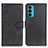 Leather Case Stands Flip Cover Holder A05D for Motorola Moto Edge 20 5G Black