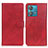 Leather Case Stands Flip Cover Holder A05D for Motorola Moto Edge 40 Neo 5G Red