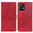 Leather Case Stands Flip Cover Holder A05D for Motorola Moto Edge Plus (2023) 5G Red