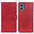 Leather Case Stands Flip Cover Holder A05D for Motorola Moto G 5G (2023) Red