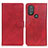 Leather Case Stands Flip Cover Holder A05D for Motorola Moto G Play (2023) Red