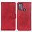 Leather Case Stands Flip Cover Holder A05D for Motorola Moto G50 Red