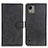 Leather Case Stands Flip Cover Holder A05D for Nokia C110 Black