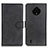 Leather Case Stands Flip Cover Holder A05D for Nokia C200 Black