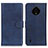 Leather Case Stands Flip Cover Holder A05D for Nokia C200 Blue