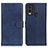 Leather Case Stands Flip Cover Holder A05D for Nokia C22 Blue