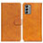Leather Case Stands Flip Cover Holder A05D for Nokia G400 5G Brown
