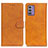 Leather Case Stands Flip Cover Holder A05D for Nokia G42 5G Brown