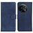 Leather Case Stands Flip Cover Holder A05D for OnePlus 11 5G Blue