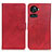 Leather Case Stands Flip Cover Holder A05D for OnePlus Ace 5G Red