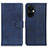 Leather Case Stands Flip Cover Holder A05D for OnePlus Nord CE 3 5G Blue