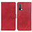 Leather Case Stands Flip Cover Holder A05D for OnePlus Nord CE 5G Red