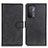 Leather Case Stands Flip Cover Holder A05D for Oppo A54 5G Black