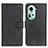 Leather Case Stands Flip Cover Holder A05D for Oppo Reno11 5G Black