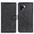 Leather Case Stands Flip Cover Holder A05D for Oppo Reno5 F Black