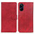 Leather Case Stands Flip Cover Holder A05D for Realme 10 Pro 5G Red