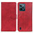 Leather Case Stands Flip Cover Holder A05D for Realme C31 Red