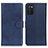 Leather Case Stands Flip Cover Holder A05D for Samsung Galaxy A02s Blue