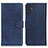 Leather Case Stands Flip Cover Holder A05D for Samsung Galaxy A04s Blue