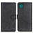 Leather Case Stands Flip Cover Holder A05D for Samsung Galaxy A22 5G Black