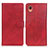 Leather Case Stands Flip Cover Holder A05D for Samsung Galaxy A22 5G SC-56B Red