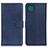 Leather Case Stands Flip Cover Holder A05D for Samsung Galaxy A22s 5G Blue