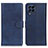 Leather Case Stands Flip Cover Holder A05D for Samsung Galaxy M53 5G Blue