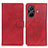 Leather Case Stands Flip Cover Holder A05D for Vivo iQOO Z6 Pro 5G Red