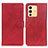 Leather Case Stands Flip Cover Holder A05D for Vivo V23 5G Red