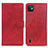 Leather Case Stands Flip Cover Holder A05D for Wiko Y82 Red