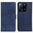 Leather Case Stands Flip Cover Holder A05D for Xiaomi Mi 13T 5G Blue