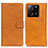 Leather Case Stands Flip Cover Holder A05D for Xiaomi Mi 13T 5G Brown