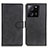 Leather Case Stands Flip Cover Holder A05D for Xiaomi Redmi K60 Ultra 5G Black