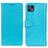 Leather Case Stands Flip Cover Holder A06D for Motorola Moto G50 5G Sky Blue