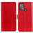 Leather Case Stands Flip Cover Holder A06D for Motorola Moto G50 Red