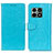 Leather Case Stands Flip Cover Holder A06D for OnePlus 10 Pro 5G Sky Blue