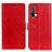 Leather Case Stands Flip Cover Holder A06D for OnePlus Nord CE 5G Red