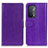 Leather Case Stands Flip Cover Holder A06D for Oppo A54 5G Purple