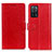 Leather Case Stands Flip Cover Holder A06D for Oppo A55 5G Red