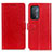 Leather Case Stands Flip Cover Holder A06D for Oppo A74 5G Red