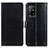 Leather Case Stands Flip Cover Holder A06D for Oppo A95 5G Black