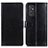 Leather Case Stands Flip Cover Holder A06D for Samsung Galaxy A15 4G Black
