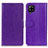 Leather Case Stands Flip Cover Holder A06D for Samsung Galaxy A22 4G Purple